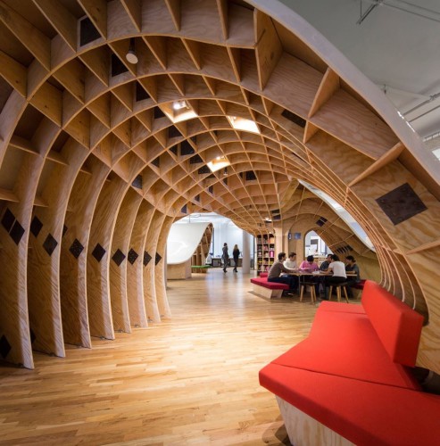 arche en bois par designer d'intérieur