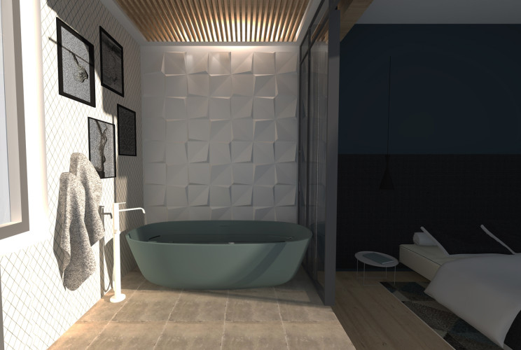 Baignoire 3D salle de bain toulon